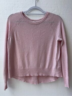 Banana Republic Cashmere Blend Sweater Pink Long Sleeve Lightweight Women small